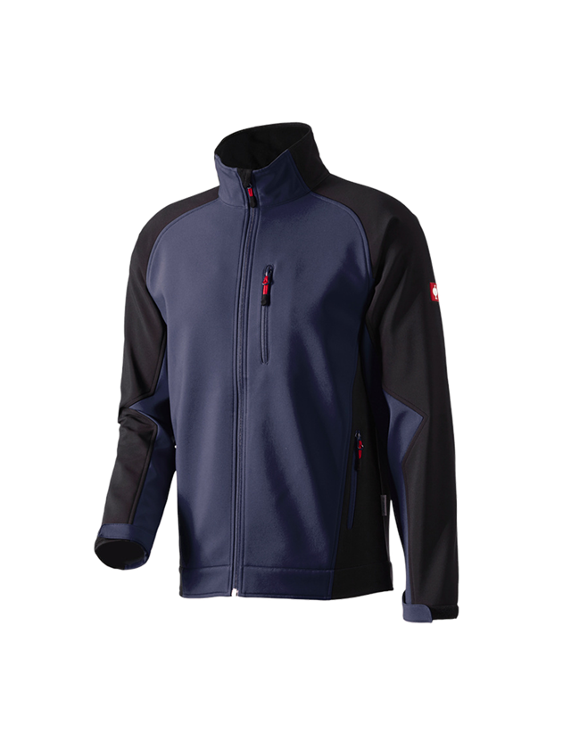 Work Jackets: Softshell Jacket dryplexx® softlight + navy/black
