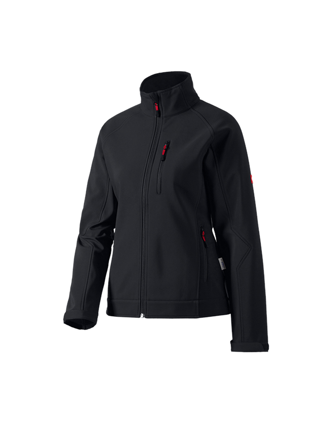 Work Jackets: Ladies' softshell jacket dryplexx® softlight + black 2