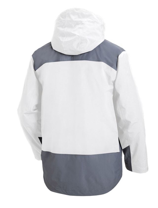 Joiners / Carpenters: e.s. 3 in 1 functional jacket, men + white/grey 3