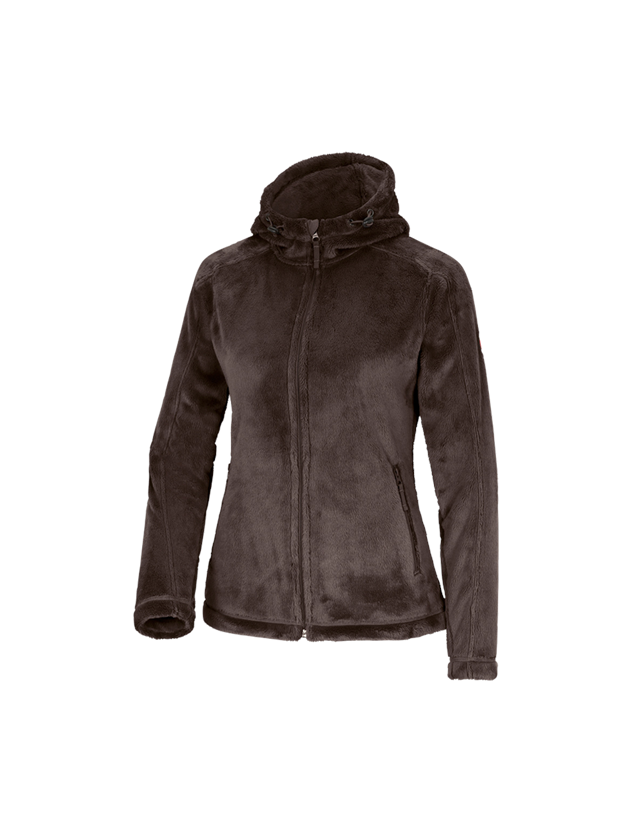 Work Jackets: e.s. Zip jacket Highloft, ladies' + chestnut