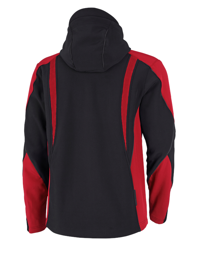 Work Jackets: Softshell jacket e.s.vision + black/red 3