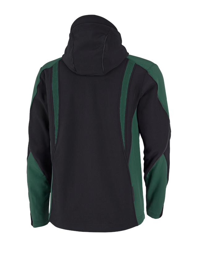 Work Jackets: Softshell jacket e.s.vision + black/green 3