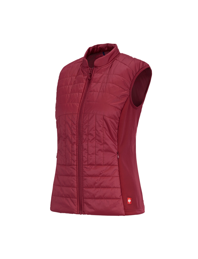 Work Body Warmer: e.s. Function quilted bodywarmer thermo stretch,l. + ruby 2