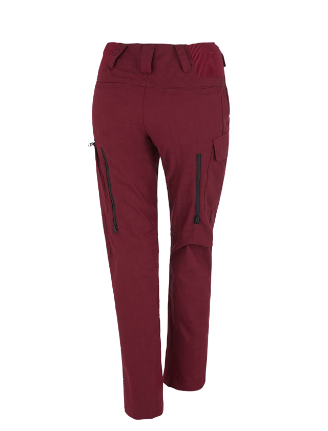 Work Trousers: e.s. Trousers pocket, ladies' + ruby 1