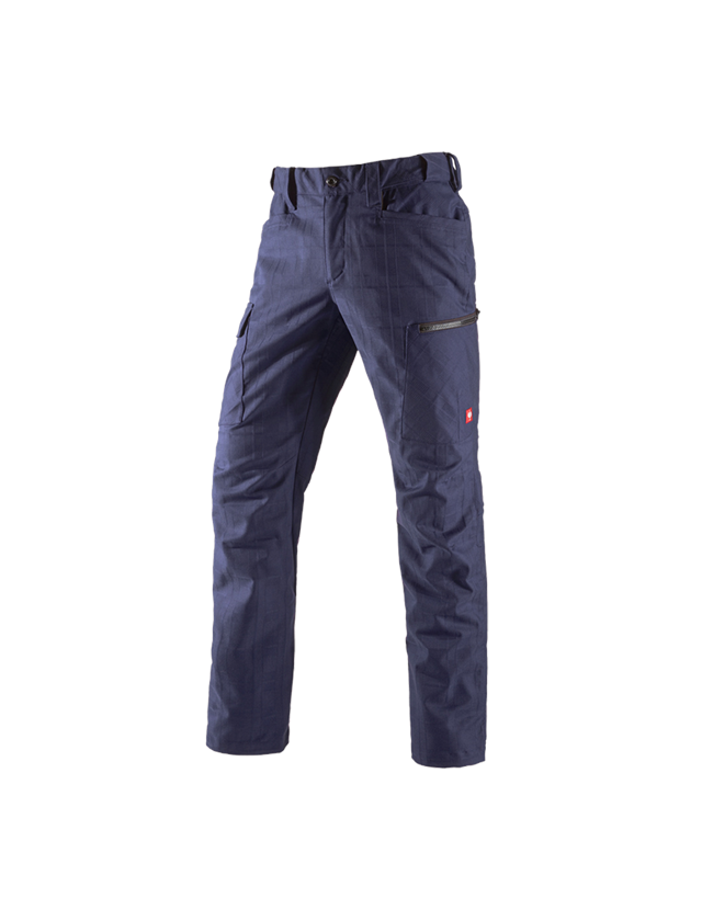 Work Trousers: e.s. Trousers pocket, men's + navy