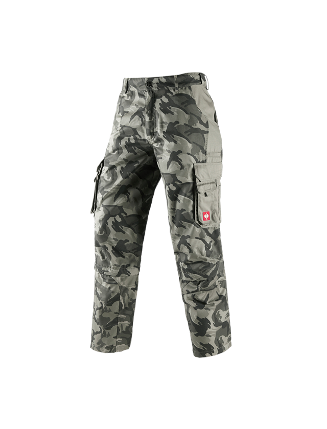 Work Trousers: Zip off trousers e.s. camouflage + camouflage stonegrey 2