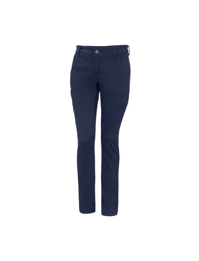 Work Trousers: e.s. Trousers  Chino, ladies' + navy 3