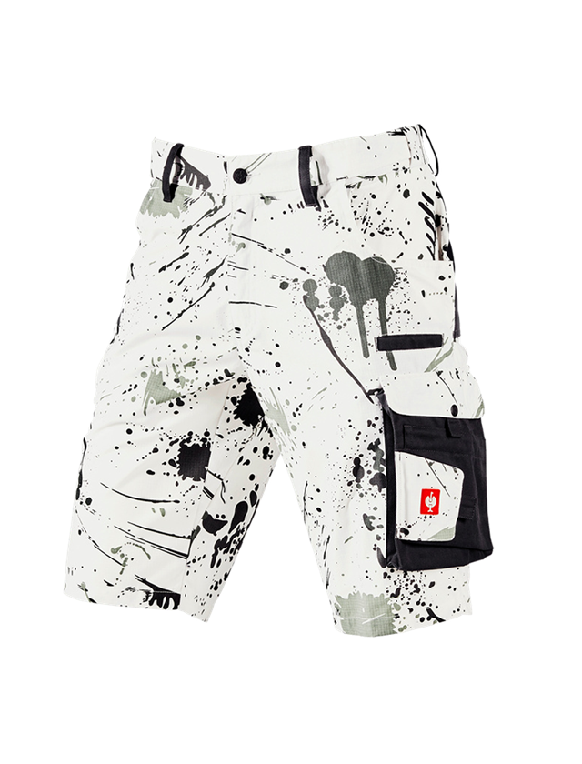 Work Trousers: e.s. Shorts Painter + white/graphite 2