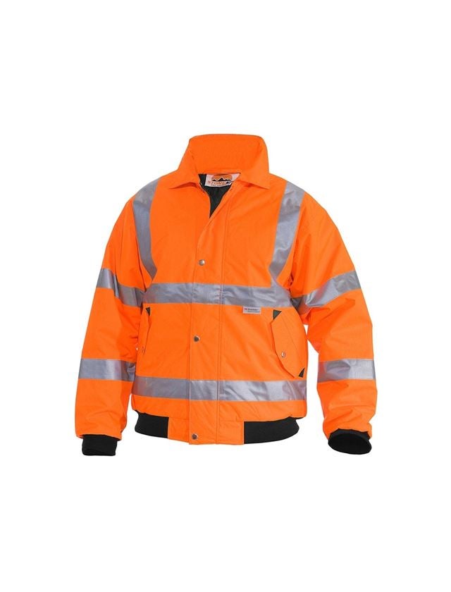 Work Jackets: STONEKIT High-vis pilot jacket + high-vis orange