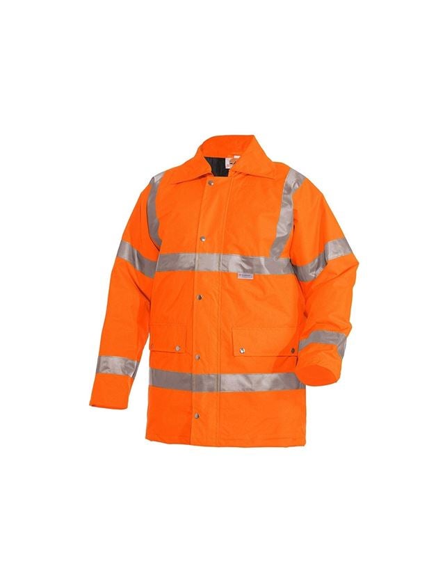 Work Jackets: STONEKIT High-vis parka + high-vis orange