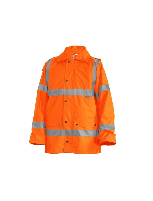 Work Jackets: STONEKIT High-vis jacket 4-in-1 + high-vis orange