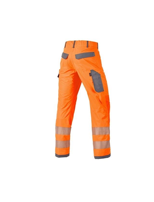 Work Trousers: High-vis functional trousers e.s.prestige + high-vis orange/grey 2
