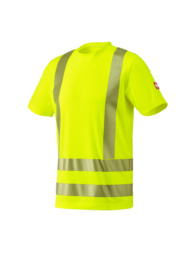 Topics: e.s. High-vis functional T-Shirt + high-vis yellow