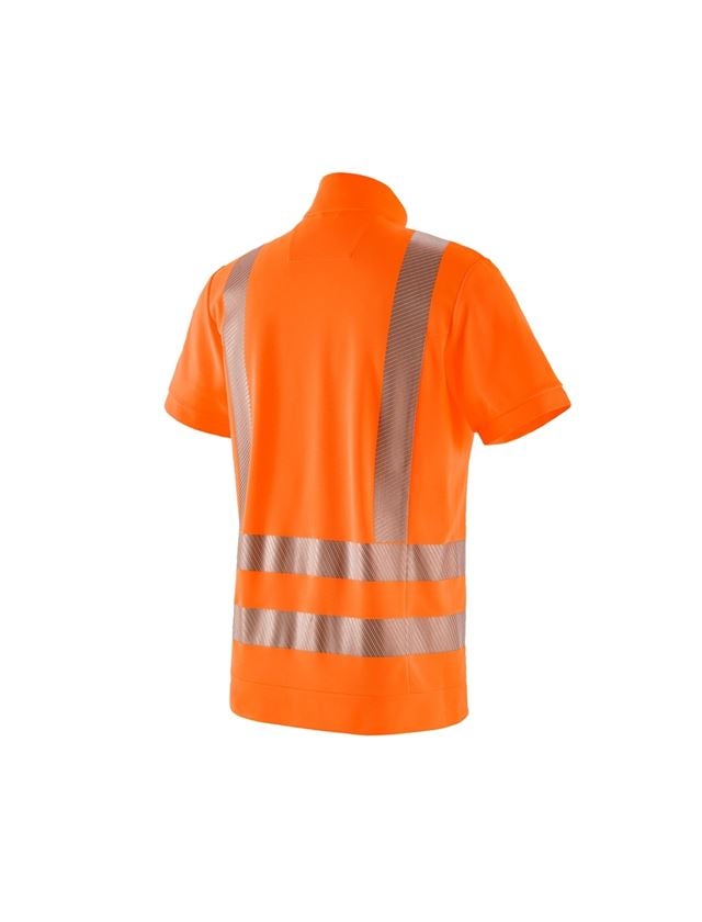 Shirts, Pullover & more: e.s. High-vis functional ZIP-t-shirt UV + high-vis orange 1