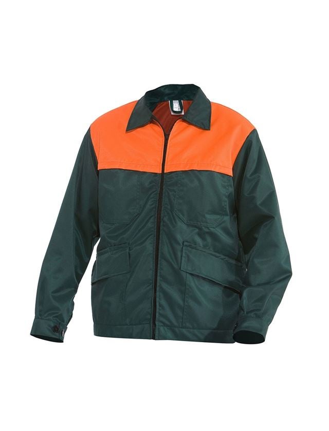 e.s. Forestry Faux Fur Jacket L High-Vis orange/mudgreen Engelbert Strauss Work Clothes