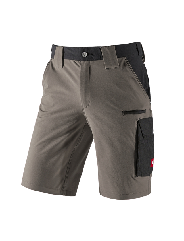 Work Trousers: Functional short e.s.dynashield + stone/black 2