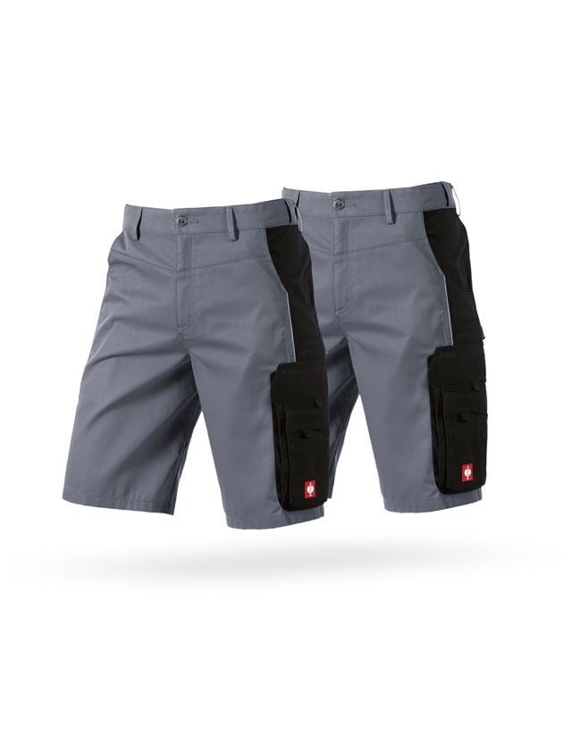 Clothing: Combo-Set: 2x Shorts e.s.active + grey/black