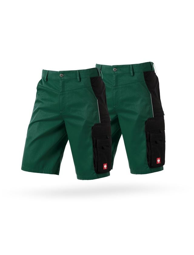 Clothing: Combo-Set: 2x Shorts e.s.active + green/black