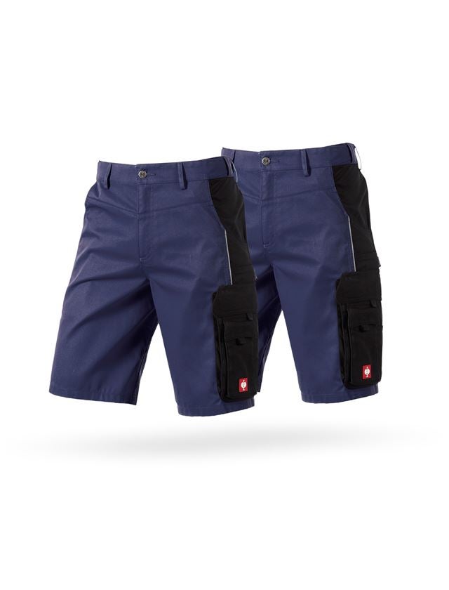 Clothing: Combo-Set: 2x Shorts e.s.active + navy/black