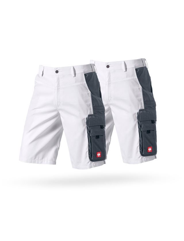 Clothing: Combo-Set: 2x Shorts e.s.active + white/grey