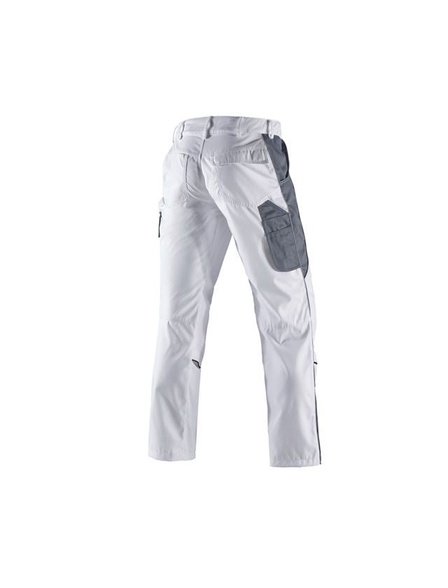 Work Trousers: Trousers e.s.active + white/grey 3
