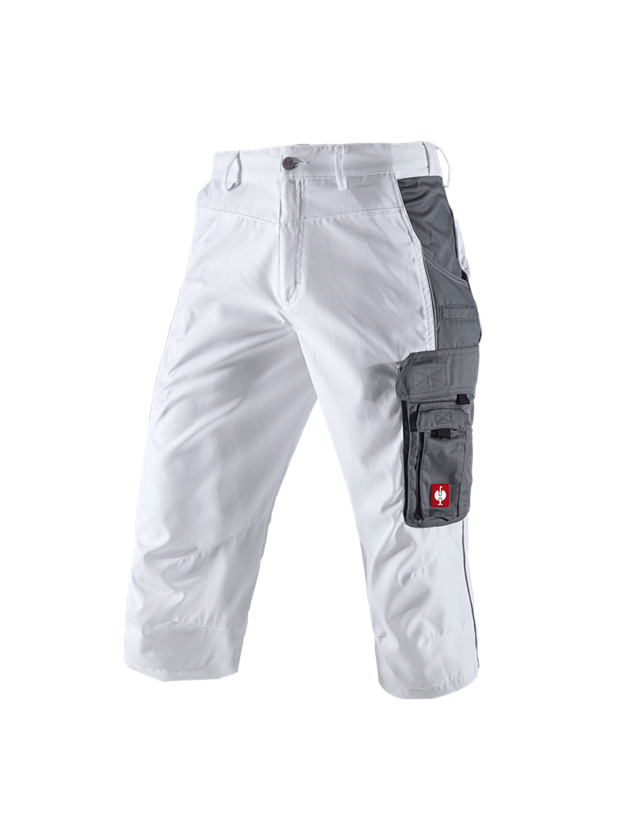 Plumbers / Installers: e.s.active 3/4 length trousers + white/grey 2