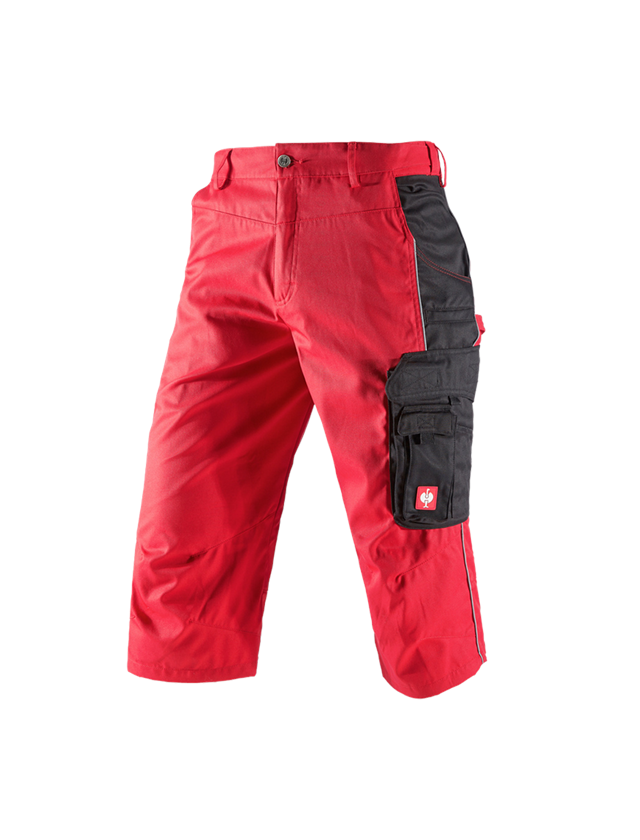 Plumbers / Installers: e.s.active 3/4 length trousers + red/black 2