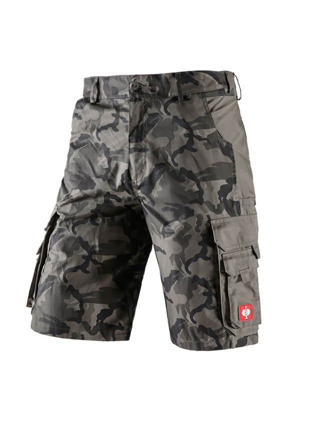 Work Trousers: Shorts e.s.camouflage + camouflage stonegrey 2