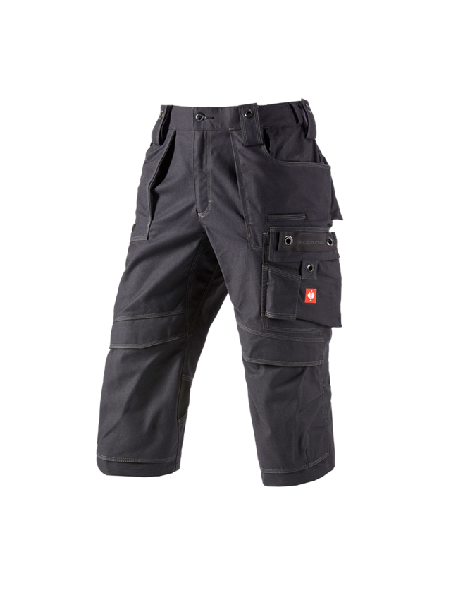 Work Trousers: 3/4 length trousers e.s.roughtough + black 2