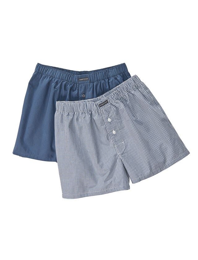 e.s. Boxer shorts, pack of 2 white/pacific+pacific/cobalt