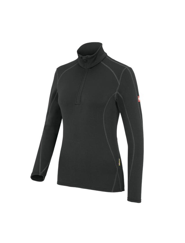 Cold: e.s.funct.-troyer thermo stretch-x-warm,ladies' + black