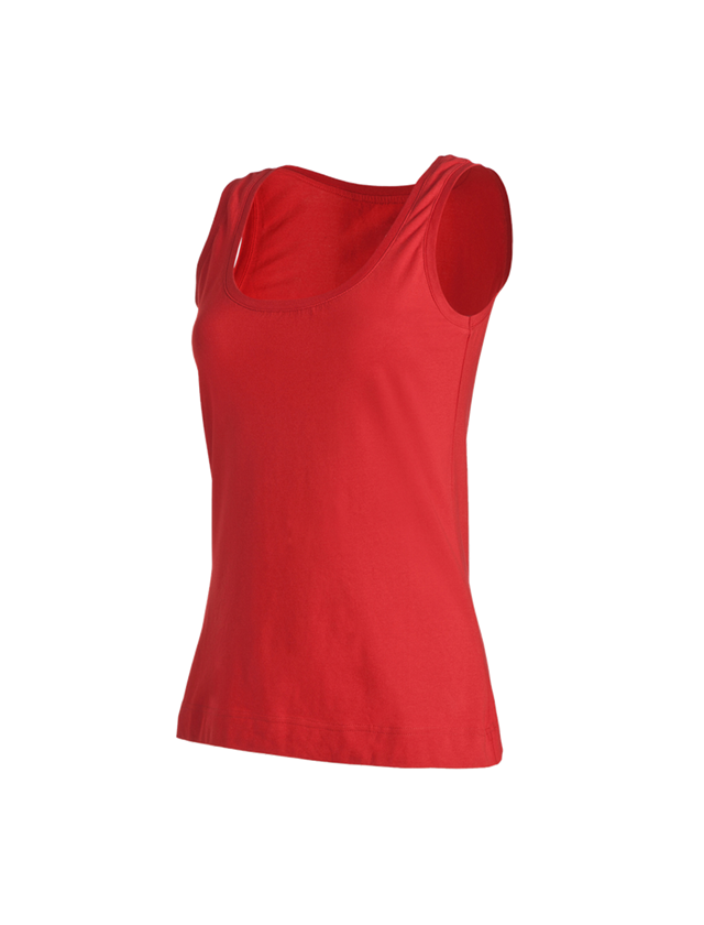 Shirts, Pullover & more: e.s. Tank top cotton stretch, ladies' + fiery red 1