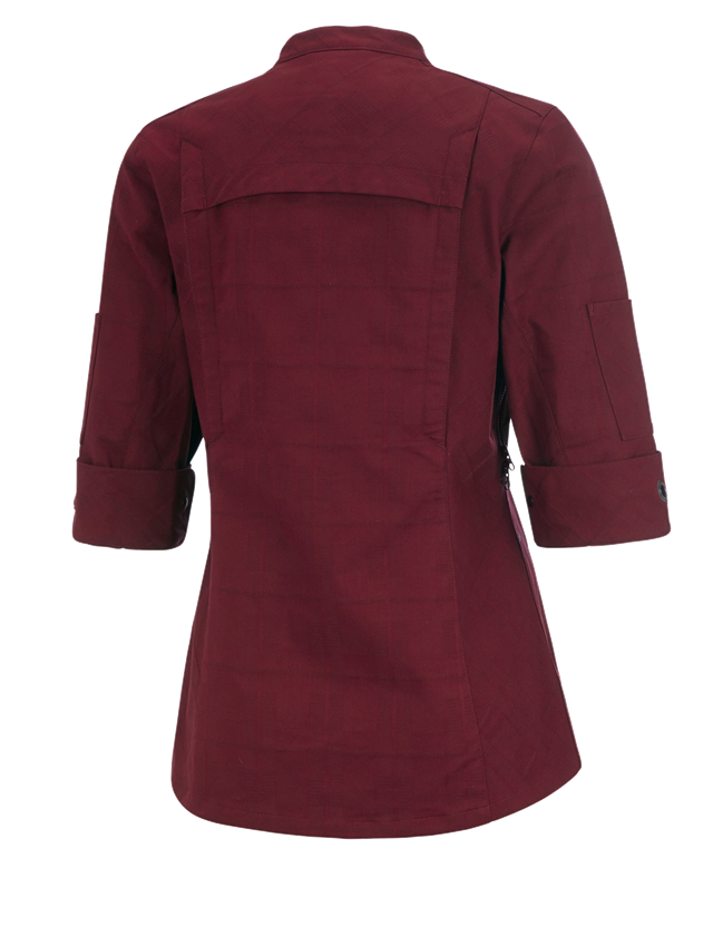 Work Jackets: Work jacket 3/4-sleeve e.s.fusion, ladies' + ruby 1