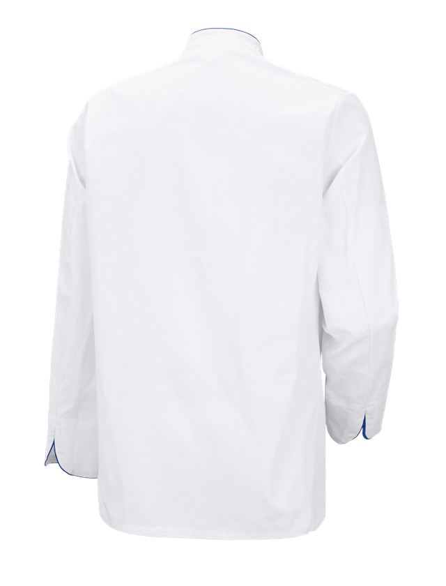 Topics: Unisex Chefs Jacket Image + white/blue 1