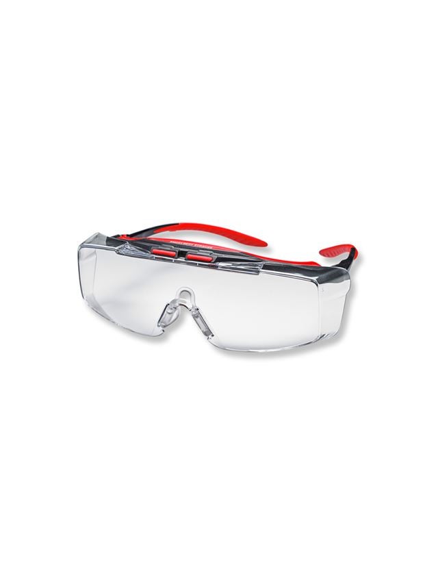 Safety Glasses: e.s. Safety glasses / over-goggles Loras + clear/red/black