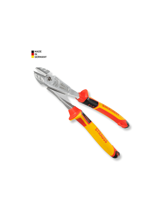 Tongs: e.s. high leverage side cutters VDE