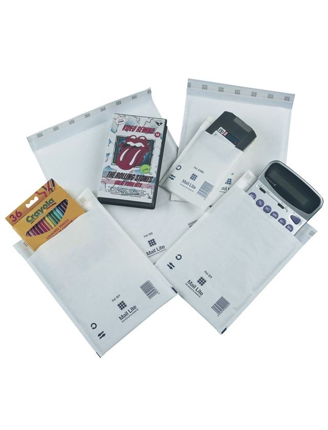 Paper products: Mail-Lite Bubble Envelopes + white