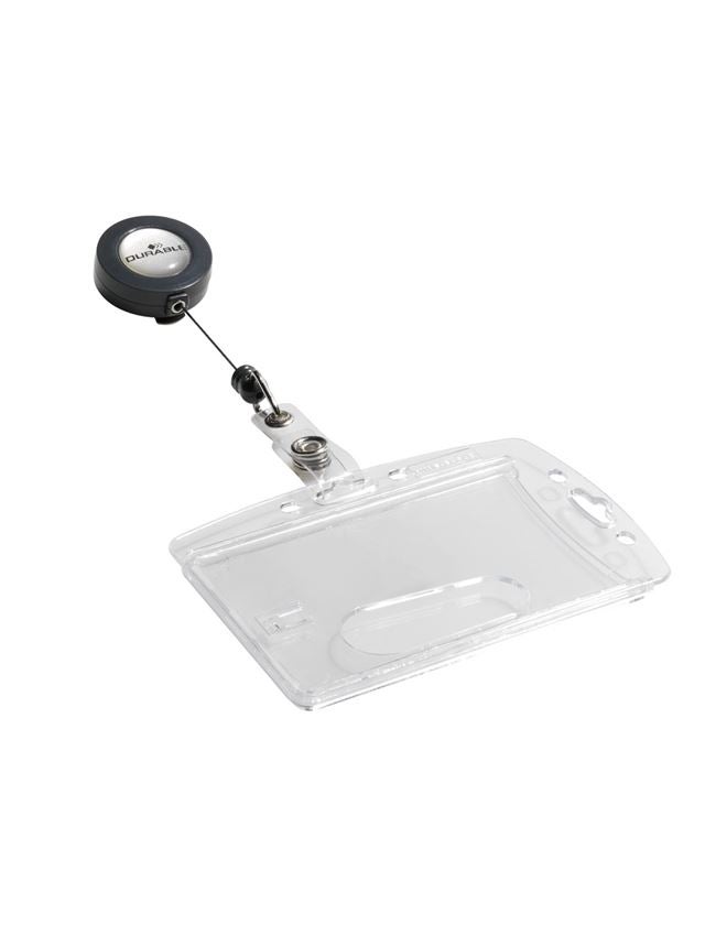 Paper products: Durable hard case with badge reel, pack of 10