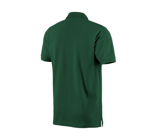 e.s. Polo shirt cotton green | Strauss