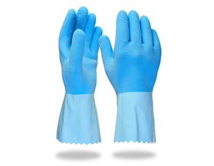 Latex special gloves Hy Blue