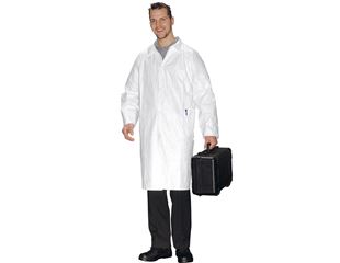 disposable aprons and lab coats