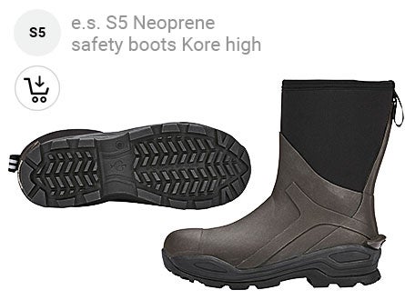 S5 Neoprene safety boots Kore high by Strauss